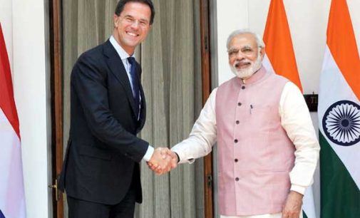 The Prime Minister, Narendra Modi meeting the Prime Minister of the Netherlands, Mark Rutte, in New Delhi.