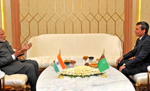 The Prime Minister, Narendra Modi meeting the Deputy Prime Minister and Minister of Foreign Affairs of Turkmenistan, Rasit Meredow