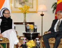 Minister for Finance, Corporate Affairs and I&B, Arun Jaitley calling on the Prime Minister of the Democratic Socialist Republic of Sri Lanka, Ranil Wickremesinghe