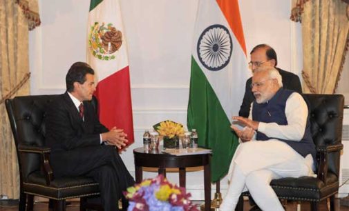 Prime Minister, Narendra Modi meeting the President of Mexico, Enrique Pena Nieto