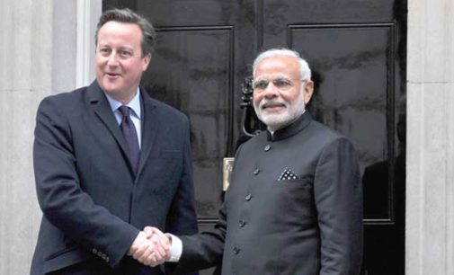 Prime Minister, Narendra Modi and the Prime Minister of United Kingdom (UK), David Cameroon