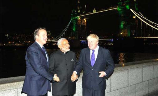 Prime Minister, Narendra Modi, the Prime Minister of United Kingdom (UK), David Cameroon and the Mayor of London