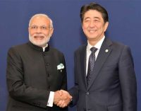 Prime Minister, Narendra Modi meeting the Prime Minister of Japan, Shinzo Abe, on the sidelines of COP21 Summit, in Paris, France.
