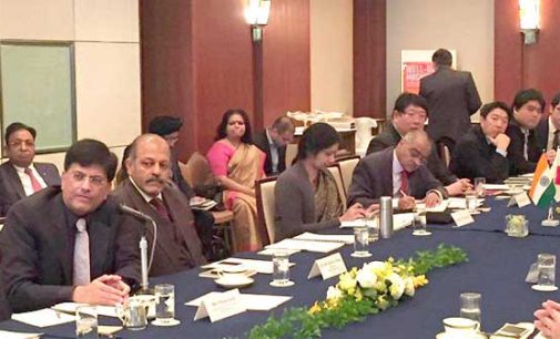 MoS (IC) for Power, Coal and New and Renewable Energy, Piyush Goyal addressing the round table conference on Super Efficient Appliances & LEDs, in Tokyo, Japan
