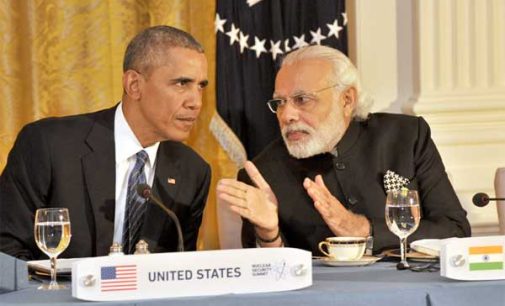 Prime Minister, Narendra Modi at the dinner hosted by the President of United States of America (USA), Barack Obama