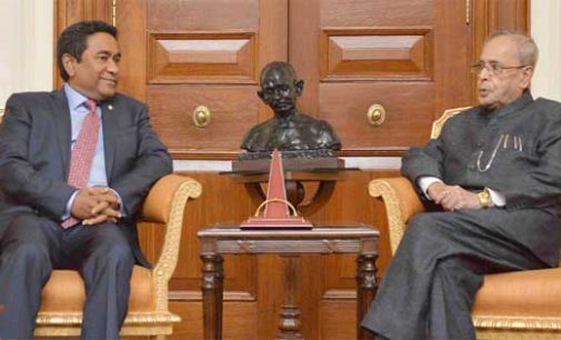 President of the Republic of Maldives, Abdulla Yameen Abdul Gayoom calling on the President,