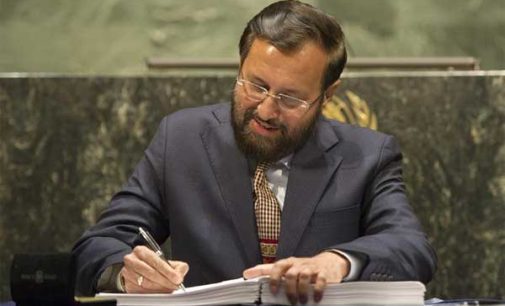 Javadekar signs historic agreement pledging India to fight climate change