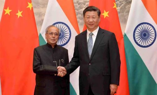 President, Pranab Mukherjee meeting the President of the People’s Republic of China, Xi Jinping