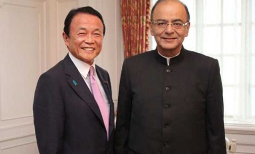 Minister for Finance, Corporate Affairs and I&B, Arun Jaitley meeting the Deputy Prime Minister and Finance Minister of Japan, Taro Aso, in Tokyo, Japan