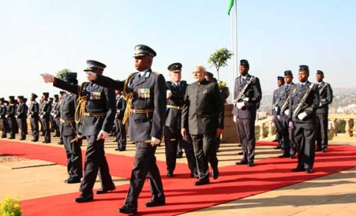 Modi, Zuma hold talks after ceremonial welcome in Pretoria