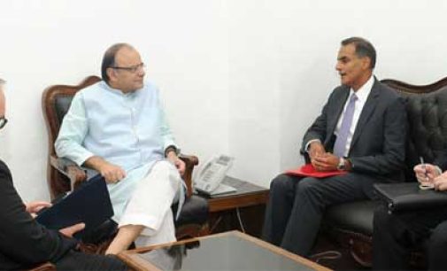US Ambassador to India, Richard R. Verma calling on the Minister for Finance and Corporate Affairs, Arun Jaitley