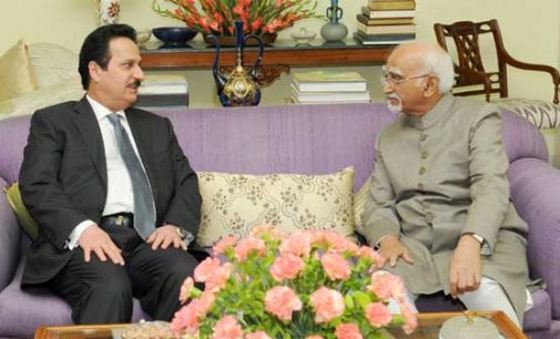 Ambassador of the State of Qatar to India, Ahmed Ibrahim Abdulla Al Abdulla calling on the Vice President,