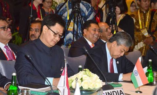 Minister of State for Home Affairs, Kiren Rijiju participating in the International Meeting on Counter – Terrorism, in Bali, Indonesia.