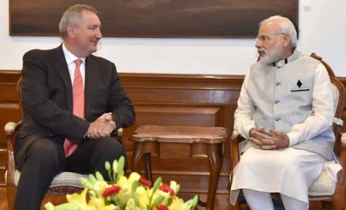 Deputy Prime Minister of Russia, Dmitry Rogozin calls on the Prime Minister, Narendra Modi, in New Delhi on August 20, 2016.