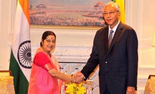 Sushma calls on Myanmar President