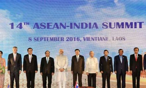 Prime Minister, Narendra Modi attends 14th ASEAN-India Summit, at Vientiane, Lao PDR