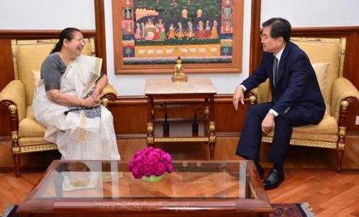 Ambassador of Republic of Korea  Cho Hyun  calls on Lok Sabha Speaker Sumitra Mahajan