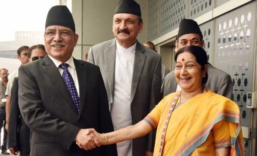 Sushma calls on Nepal PM