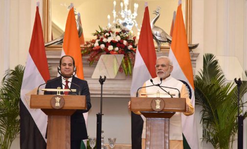 India, Egypt to cooperate in counter-terrorism