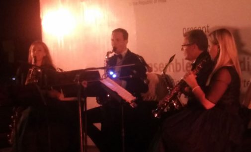 Diplomacyindia Exclusive Video : Glimpses from a Event organised by the Embassy of the Republic of Latvia in India with The Taj Mahal Hotel, New Delhi  an exclusive performance by the Riga Saxophone Quartet