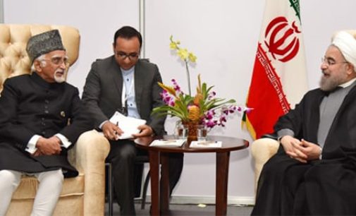 NAM Summit : Hamid Ansari meets Iranian President