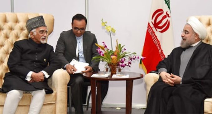 NAM Summit : Hamid Ansari meets Iranian President
