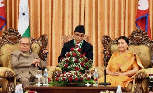 President Mukherjee holds talks with Nepalese counterpart