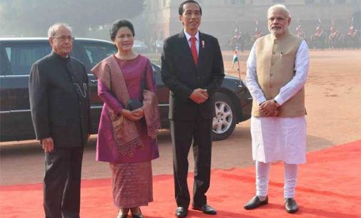 Indonesian President Widodo accorded ceremonial welcome