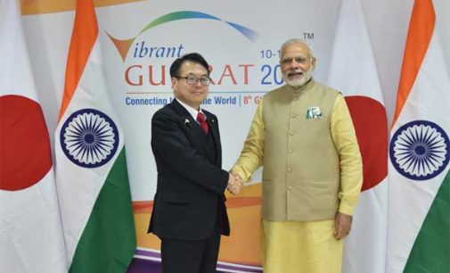 Japanese Industry Minister meets Modi
