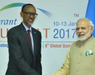 Prime Minister, Narendra Modi meeting the President of Rwanda, Paul Kagame