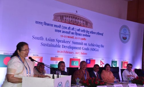 ‘South Asian nations must work to achieve goals for peace’ : Lok Sabha Speaker Sumitra Mahajan