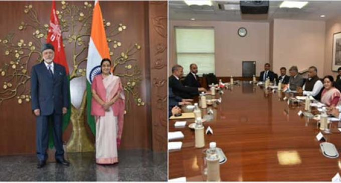 Sushma meets Oman Foreign Minister