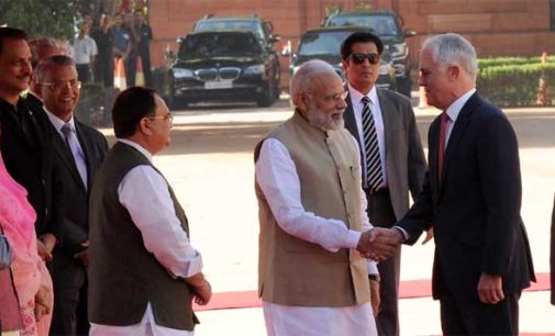 Australian PM accorded ceremonial welcome