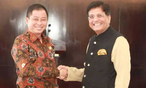 MoS for Power, Coal, New and Renewable Energy and Mines (IC), Piyush Goyal meeting the Minister of Energy and Mineral Resources of the Republic of Indonesia, Ignasius Jonan