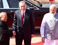 Turkish President Erdogan accorded ceremonial welcome