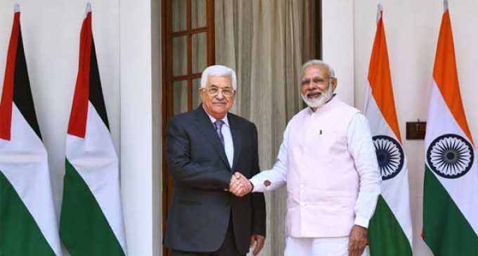 Modi meets Palestine President