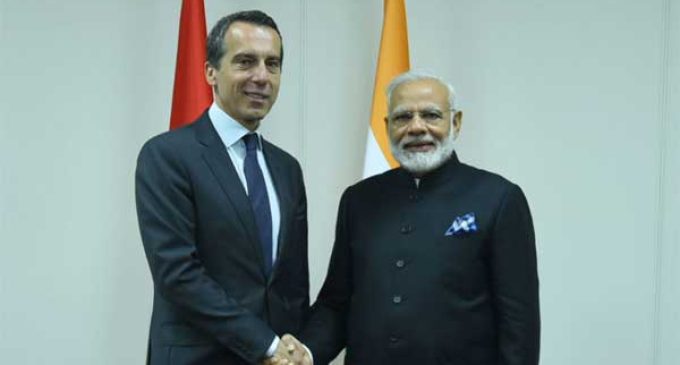 Modi meets Austrian Chancellor