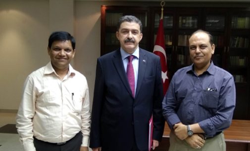 Diplomacyindia.com with Ambassador of Turkey to India, H.E. Mr. Sakir Ozkan Torunlar at the Embassy of Turkey in New Delhi