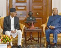 Nepal Prime Minister meets President, Vice President