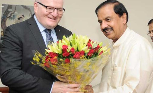 Minister of Culture of Czech Republic, Daniel Herman meeting the MoS for Culture (I/C) and Environment, Forest & Climate Change, Dr. Mahesh Sharma