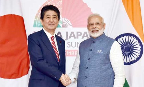 A strong India in Japan’s interest, says Abe at bullet train foundation event