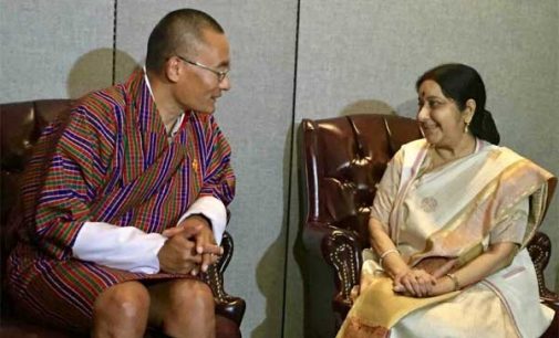 Sushma meets PM of Bhutan, Bangladesh