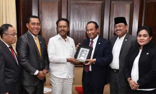 An Indonesia-India Parliamentary Friendship Group led by Satya Widya Yudha, Chairman of the Group calls on Deputy Speaker, Lok Sabha Dr. M. Thambi Durai