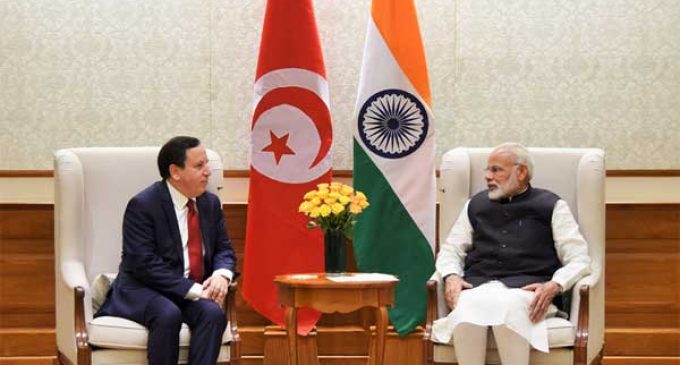 Tunisian Foreign Minister on India visit, calls on Modi