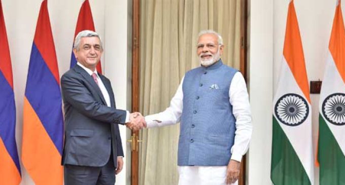 Modi meets Armenian President