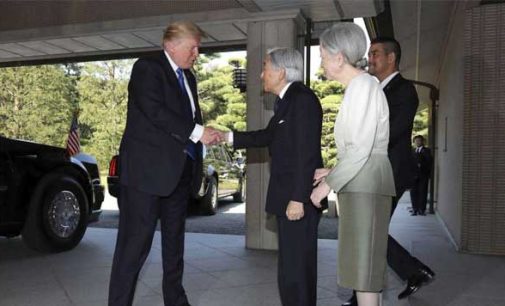 Trump meets Japanese Emperor