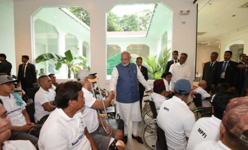 Modi visits Jaipur Foot centre in Philippines