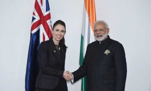 PM, Narendra Modi meeting the Prime Minister of New Zealand, Jacinda Ardern, in Manila, Philippines