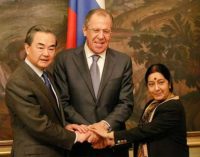 India, Russia, China jointly condemn terrorism
