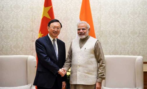State Councillor of the People’s Republic of China, Yang Jiechi calling on the Prime Minister, Narendra Modi